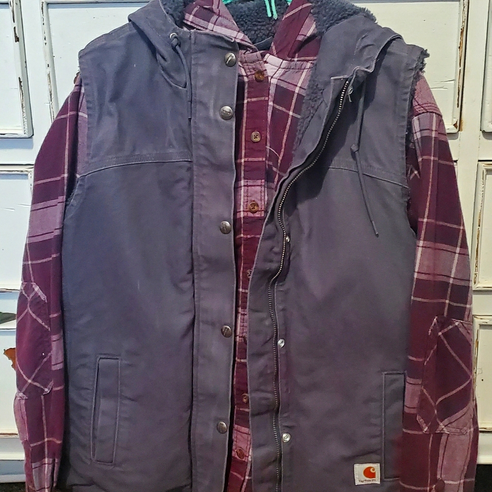 Womens Carhartt Flannel & Vest